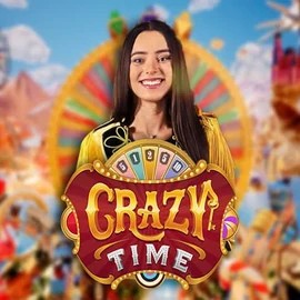 Crazy Time logo by Evolution at Legiano CasinoCrazy Time